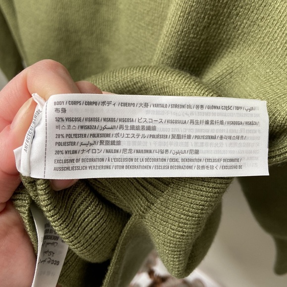 Abercrombie Green Knit Sweater NWOT - Picture 5 of 7